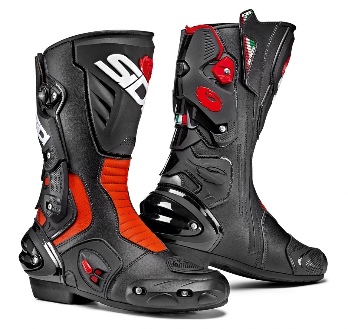 SIDI STIVALI RACING VERTIGO 2 BLACK RED FLUO TG 42