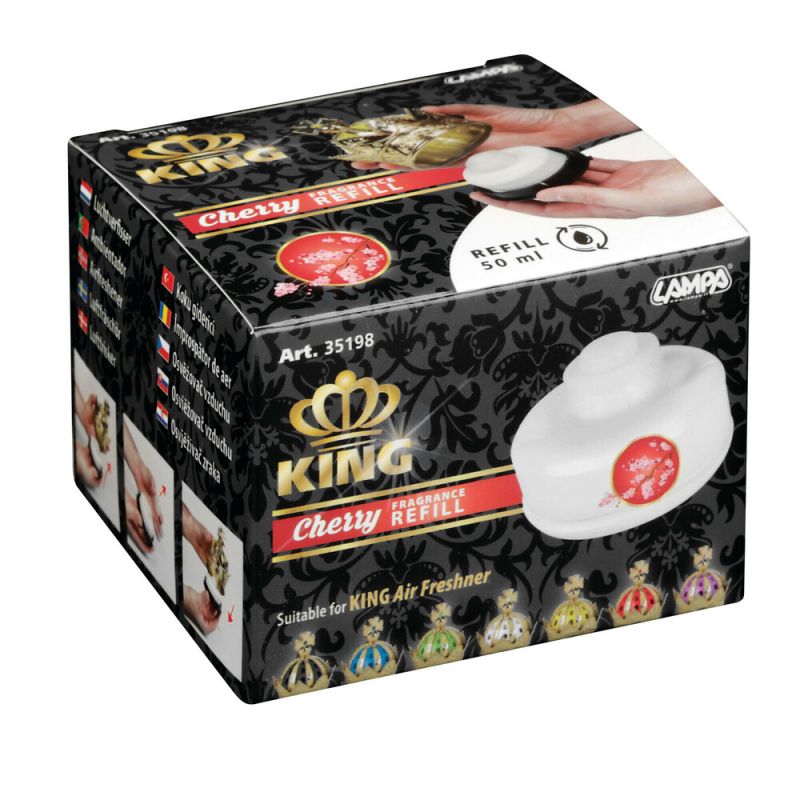 Ricarica deodorante per ambienti all''''aroma di ciliegia KING 50 ML - LAMPA