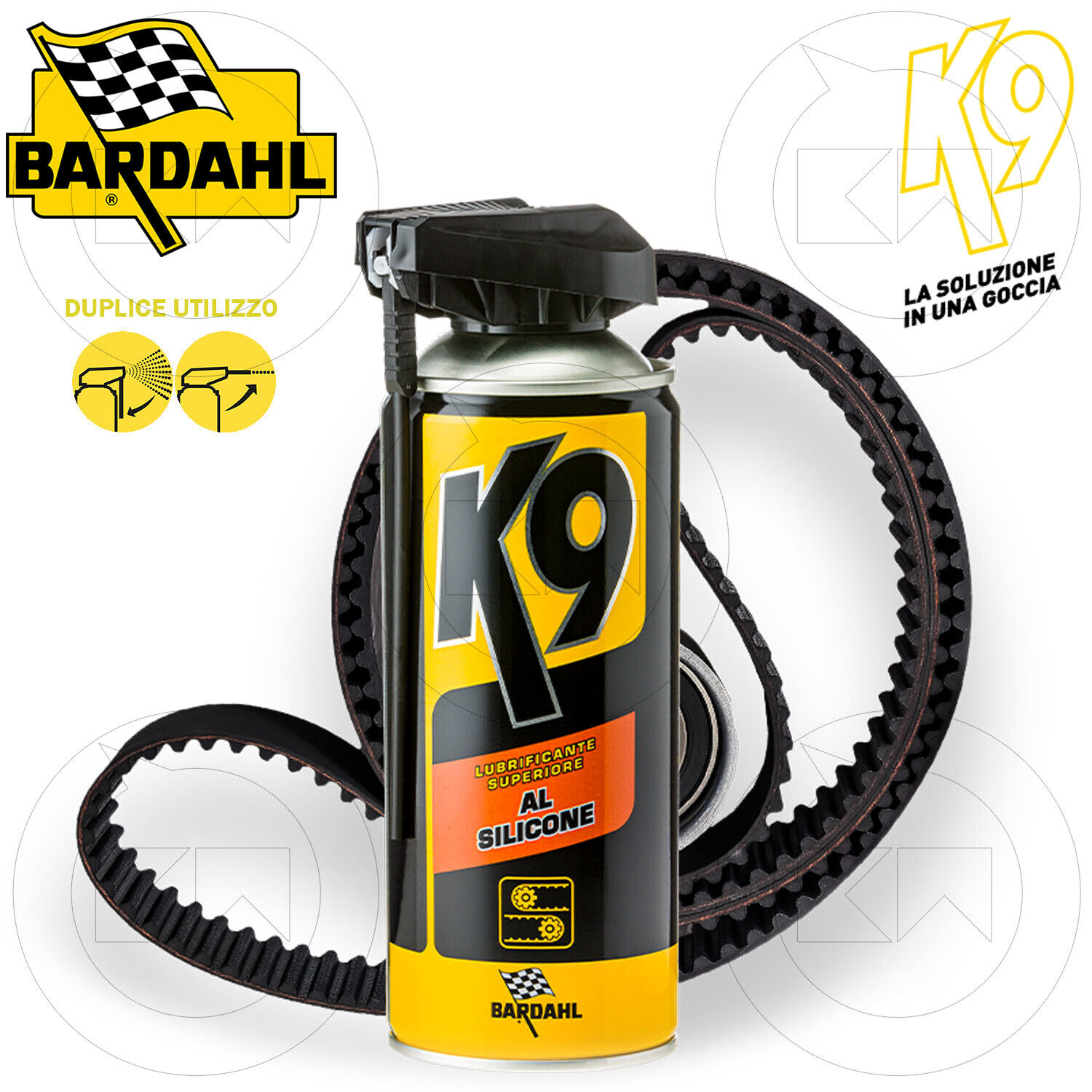 BARDAHL K9 LUBRIFICANTE SUPERIORE AL SILICONE SPRAY 400ml CINGHIE GUARNIZIONI