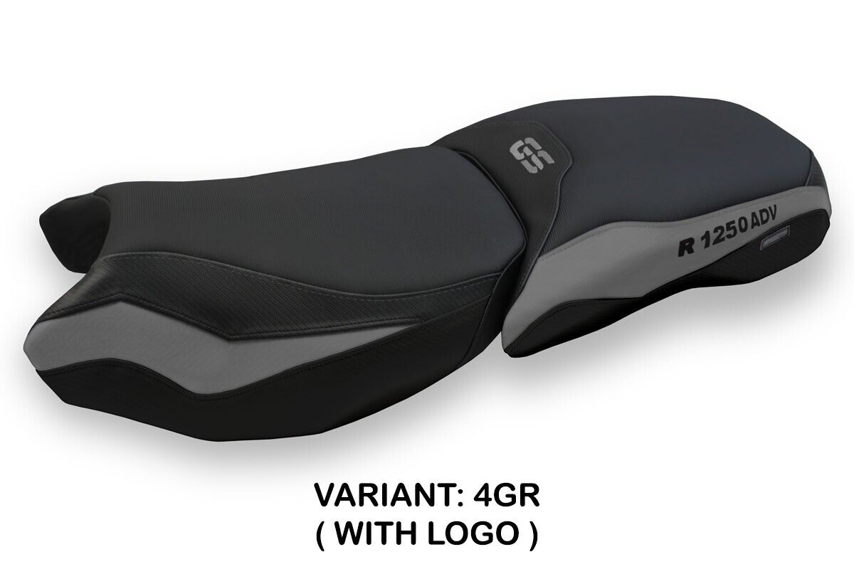 Saddle covering Baceno 4 Standard grey with logo BMW R1250GS Adventure 2019-2023
