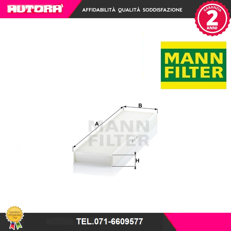 CU4436 Filtro, Aria abitacolo (MARCA-MANN FILTER).