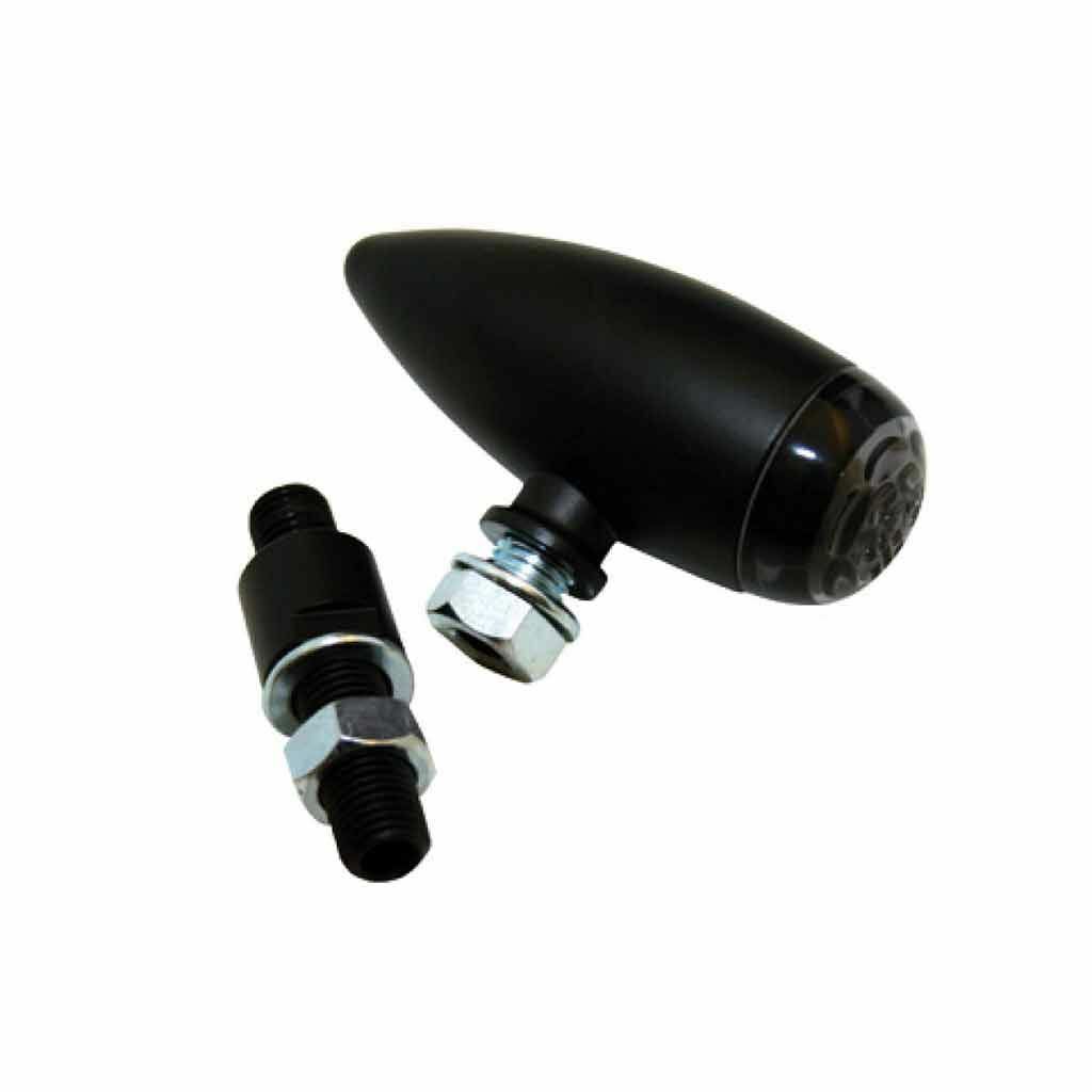 Luce fanale posteriore Mini Bullet LED omologata, moto custom e Harley Davidson