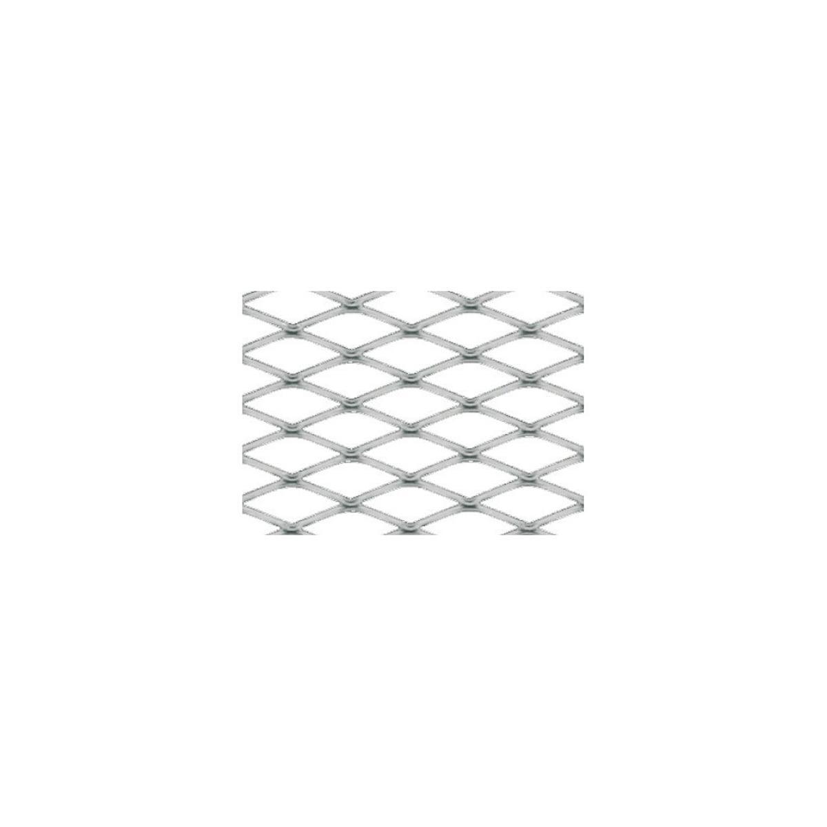 RACING GRILL ROMBO MEDIO 6X12MM 100X33 CM SATINATO ALLUMINIO GRIGLIA PER AUTO