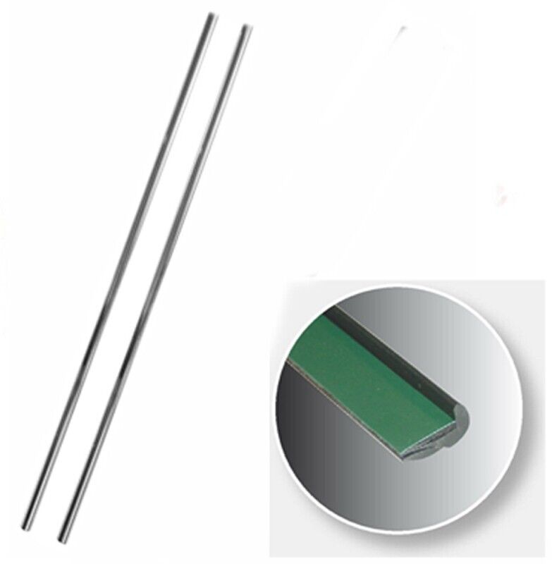 Coppia Salvaporta Adesivi Cromo 60cm Paracolpi Protezione Portiere Auto C20875