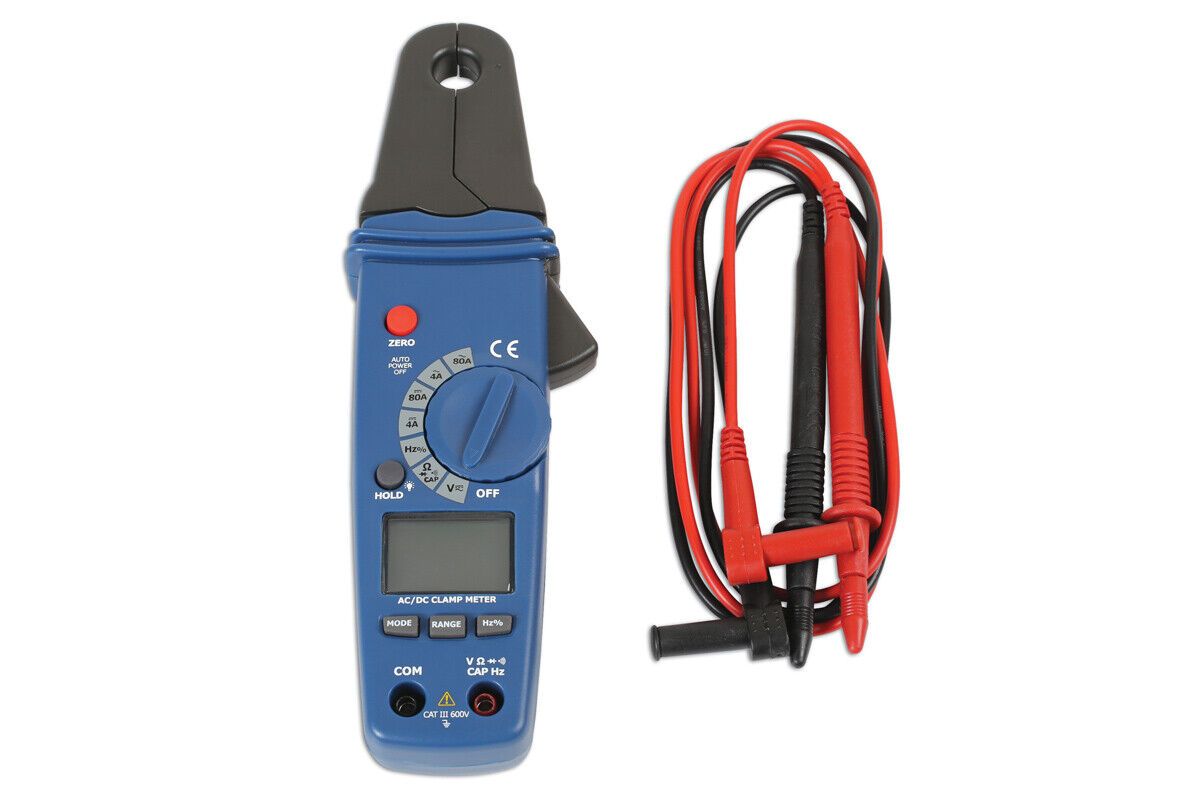 Laser Tools Mini AC/Dc Digitale Morsetto Metro Cat III 80A 6551