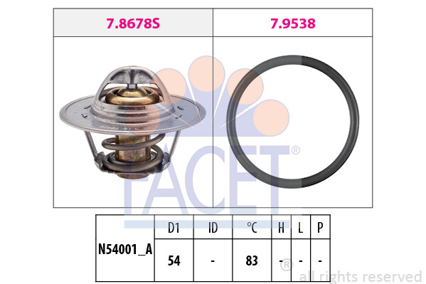TERMOSTATO FACET 78678