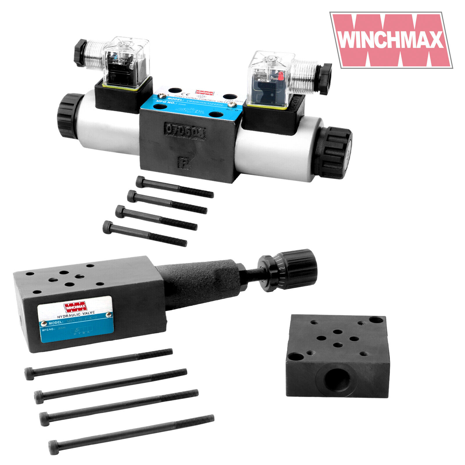 WINCHMAX CETOP3/NG6 12v Solenoide Valvola, Collettore E Regolatore