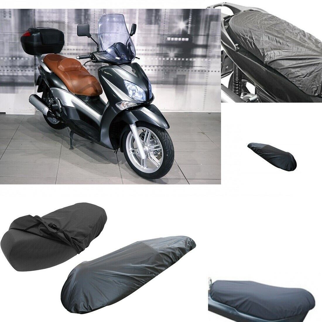 COPRISELLA  IMPERMEABILE PER YAMAHA X CITY 250 ANNO 2013 NERO IMPERMEABILE