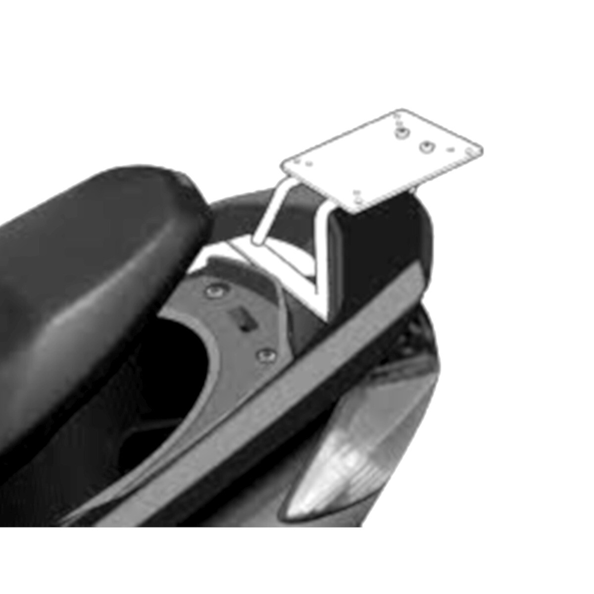 PORTAPACCHI PER BAULETTO SHAD TOP MASTER FOR YAMAHA 125 CYGNUS X 2007-2016