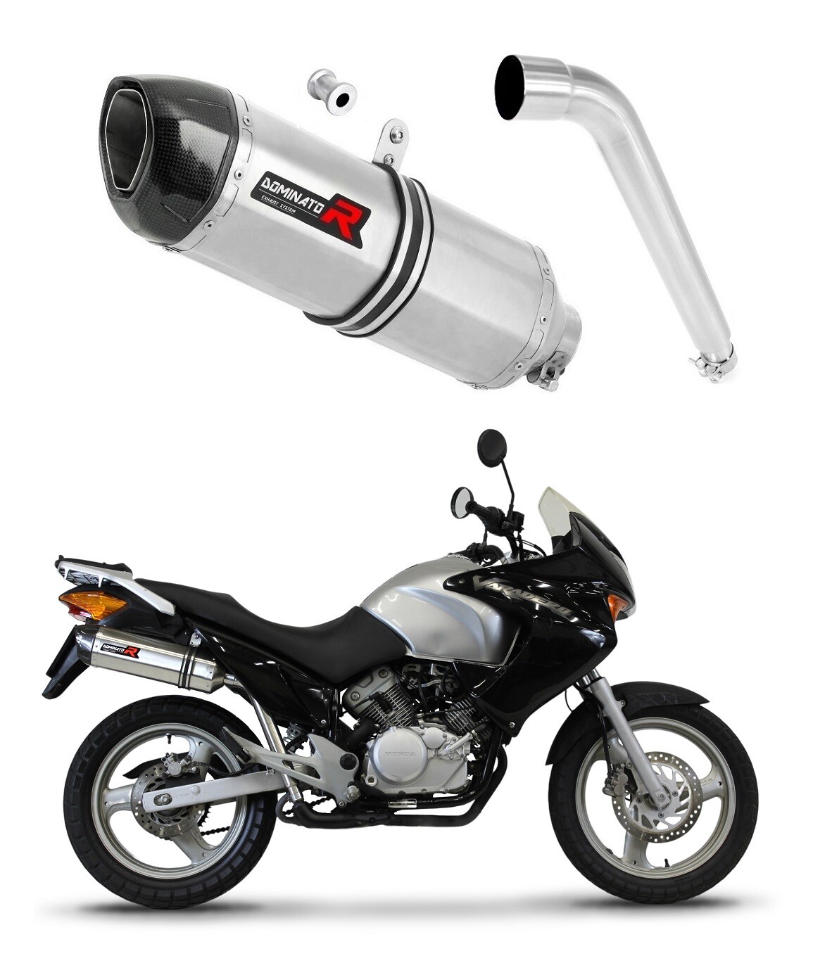XL 125 V VARADERO 2001 - 2006 Terminale di Scarico Silenziatore HP1 DOMINATOR