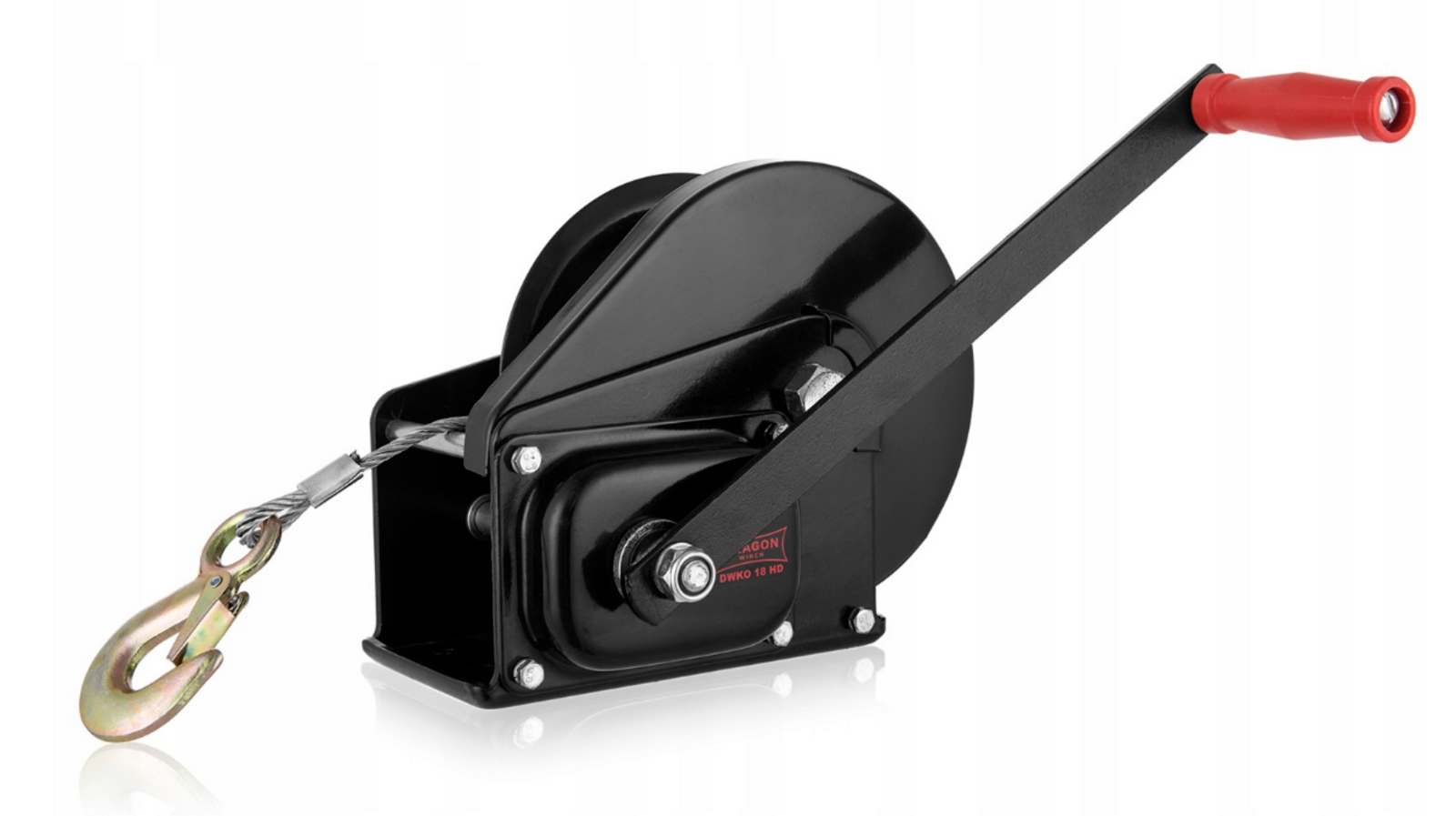 Verricello manuale Dragon Winch 2500 lbs / 1133 kg | Cavo d'acciaio 10m |...