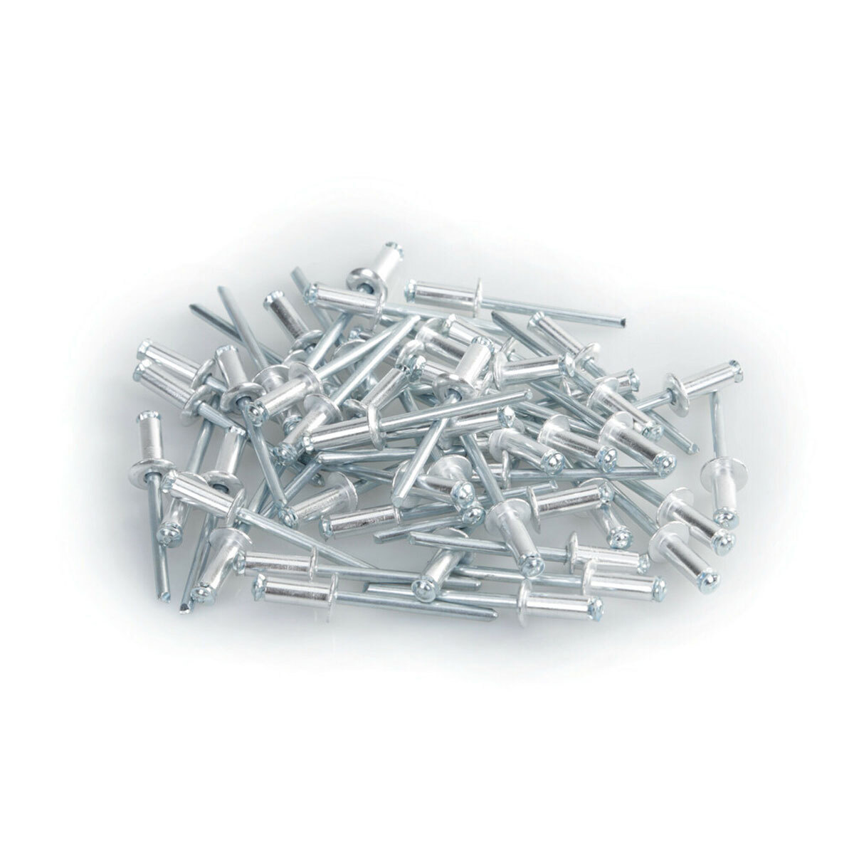 Set 50 rivetti Lampa Aluminium Rivets Graf per portatarga Argento