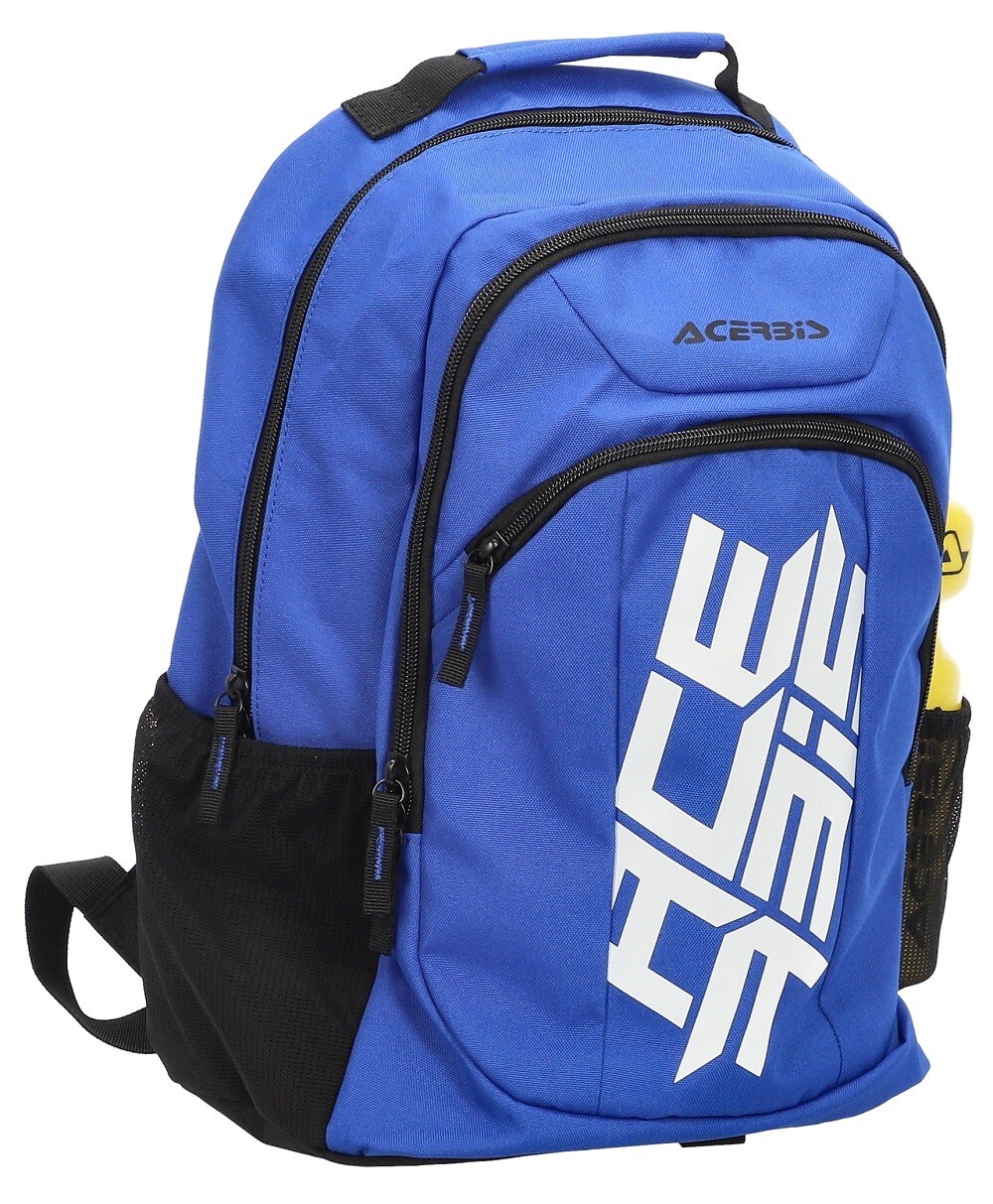 ZAINO ACERBIS BACKPACK B-LOGO 15 LT BAG BLU COVER IMPERMEABILE