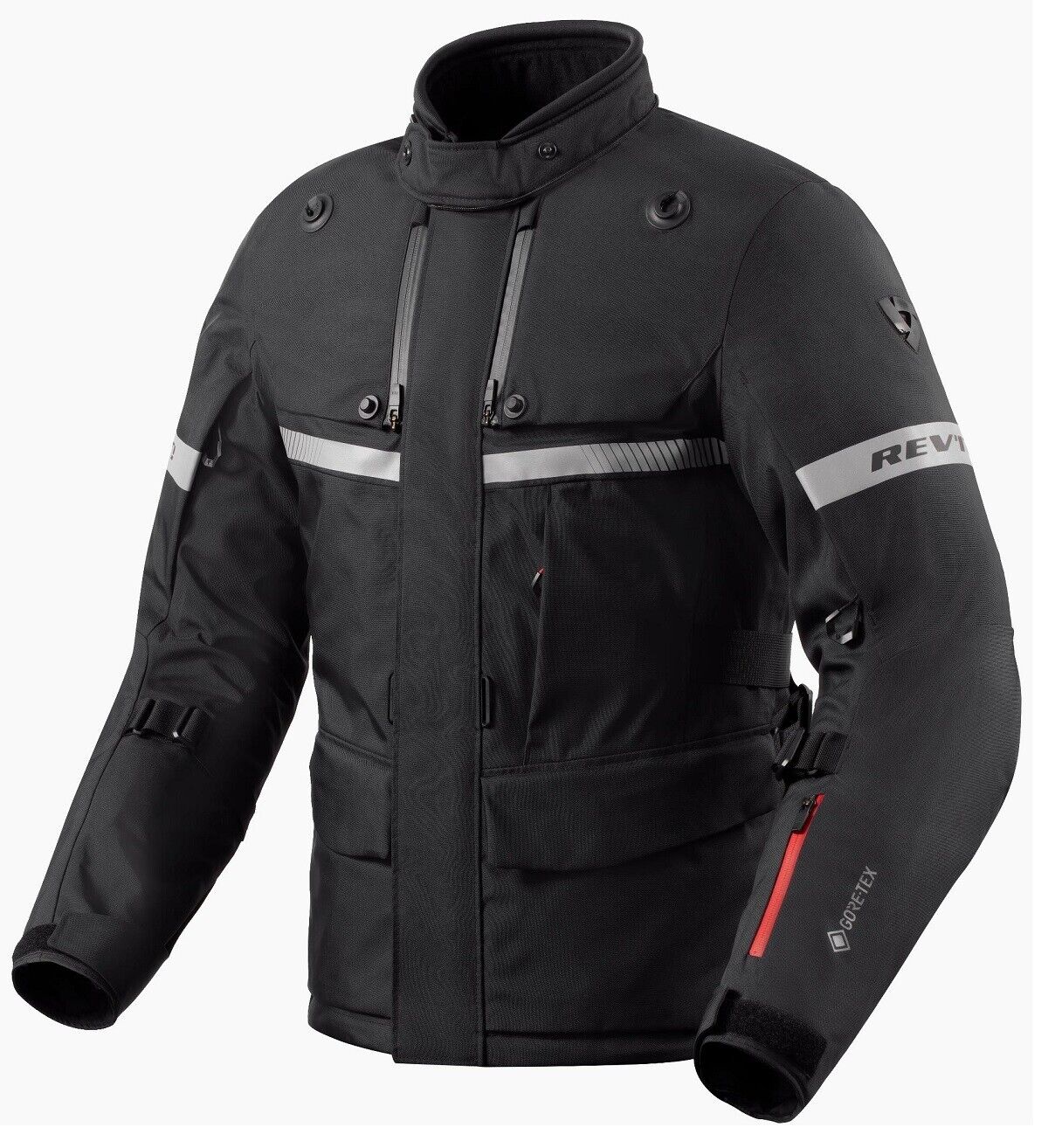 GIACCA MOTO REV'IT POSEIDON 3 GTX LAMINATA GORE TEX BLACK NERO TG L
