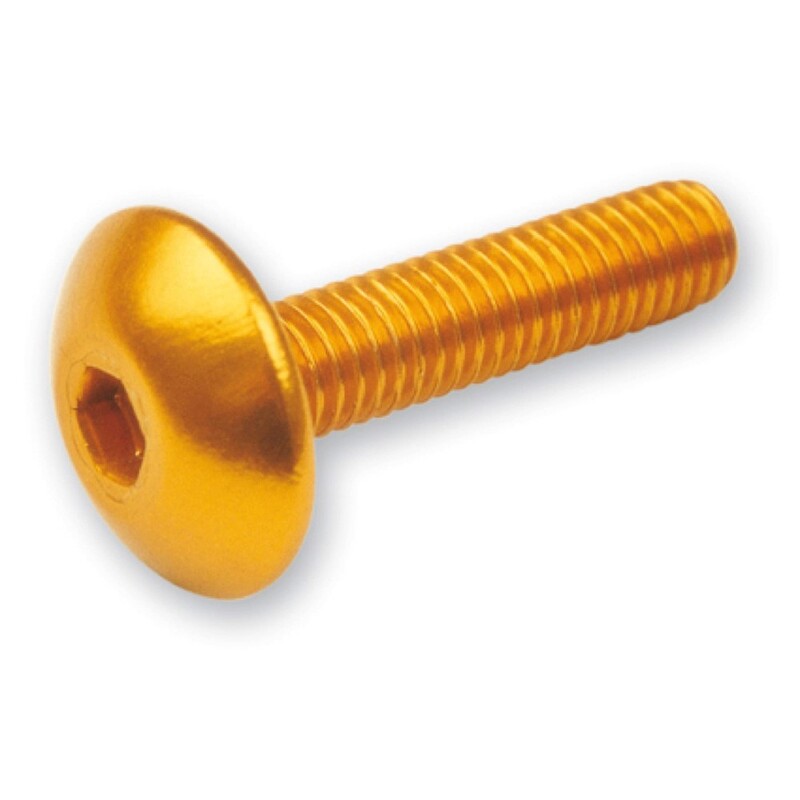 Kit 6 Bulloni Allen C/Auto Filettate m6x30. Oro Per Moto Ricambi Ciclomotore