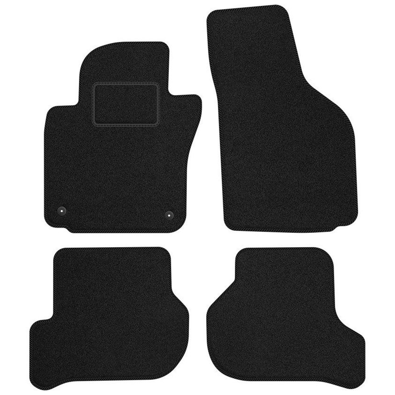 SK08-1 Set Tappetini Velluto Standard Nero per Skoda Octavia II 2004-2008 prima