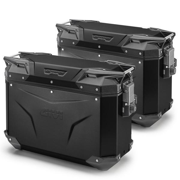 Givi Trekker outback EVO 37L coppia valigie Monokey cam-side laterali nero
