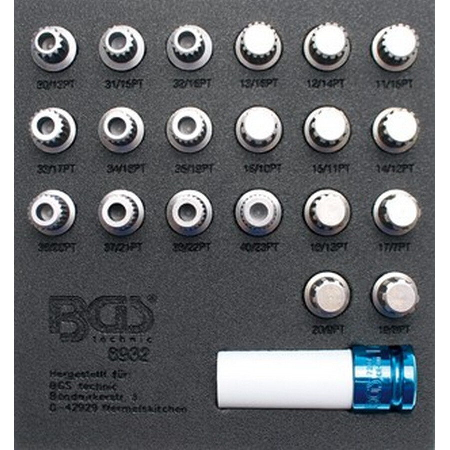 set 21 pz,ut.per bull.sic.bmw - codice 8932 F8932 BGS officina