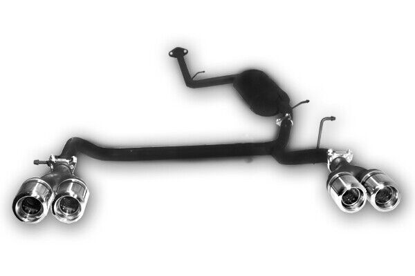 Scarico marmitta sportivo per TOYOTA IQ 2009 BERLINA STANDARD