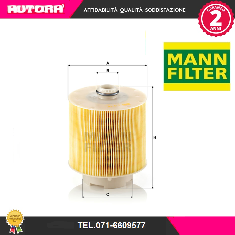 C17137X Filtro aria (MARCA MANN FILTER).