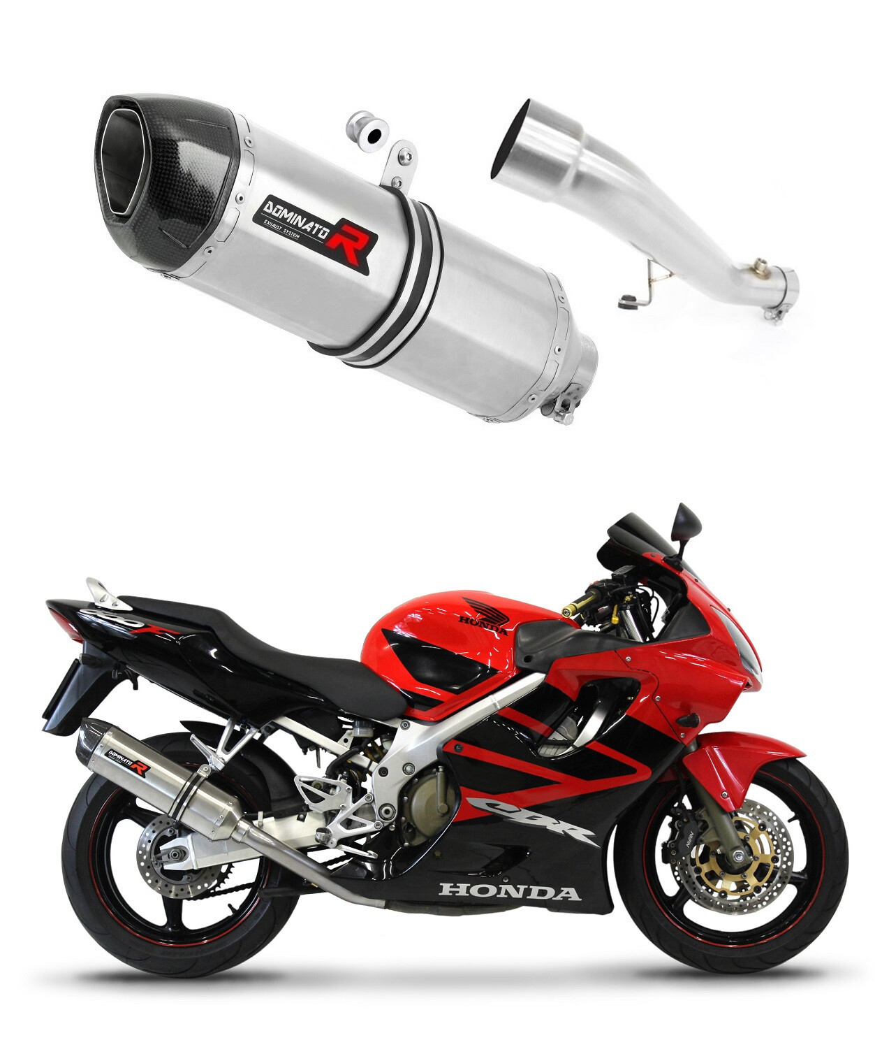 CBR 600 F4i 2001 - 2006 Terminale di Scarico Silenziatore HP1 DOMINATOR