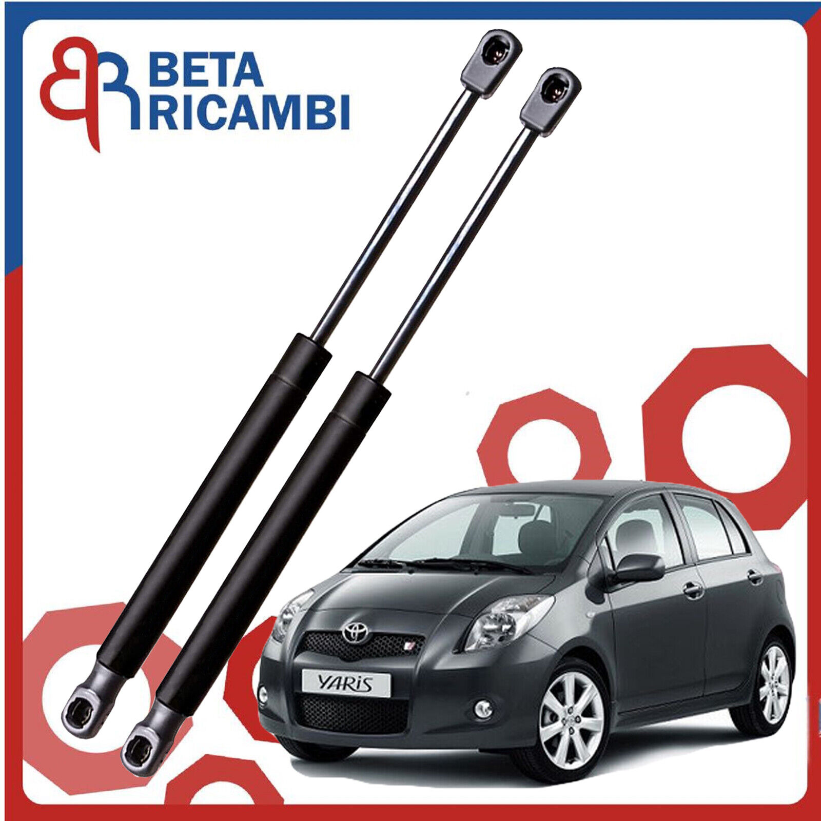 Molle a Gas Portellone Pistoncini Cofano Baule Posteriore Yaris 2005> Modello P9
