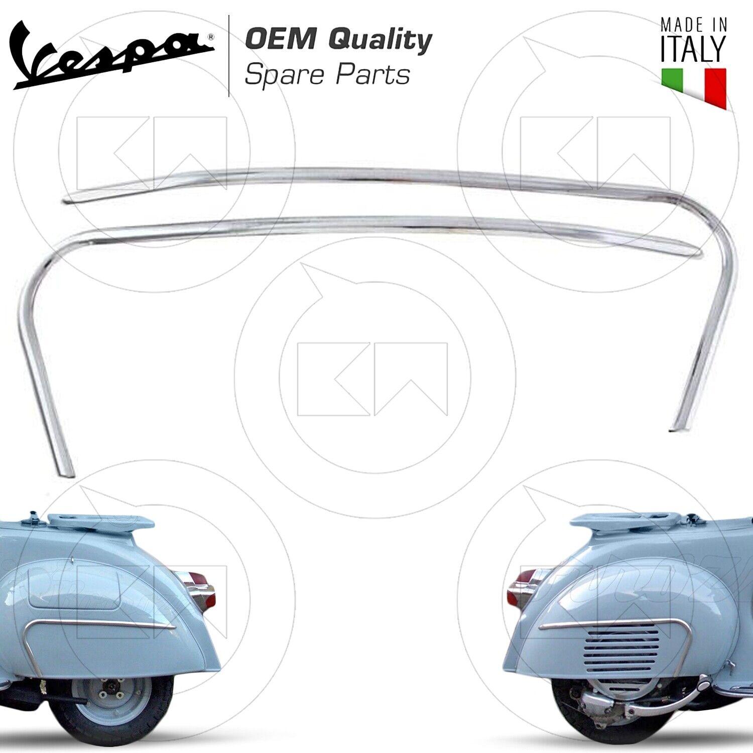  KIT COMPLETO LISTELLI SERIE STRISCE FREGI COFANI PIAGGIO VESPA VNB4 VNB5 VNB6