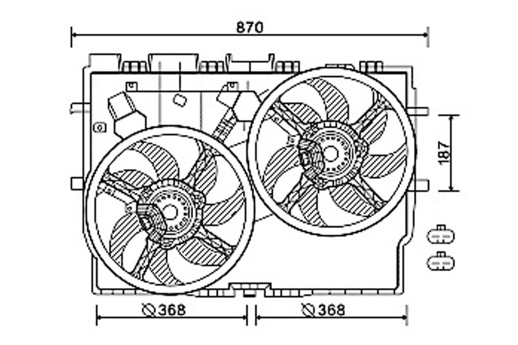Ventola Per Fiat Ducato Autobus, Ducato Furgone E Ducato Pianale Piatto/telaio