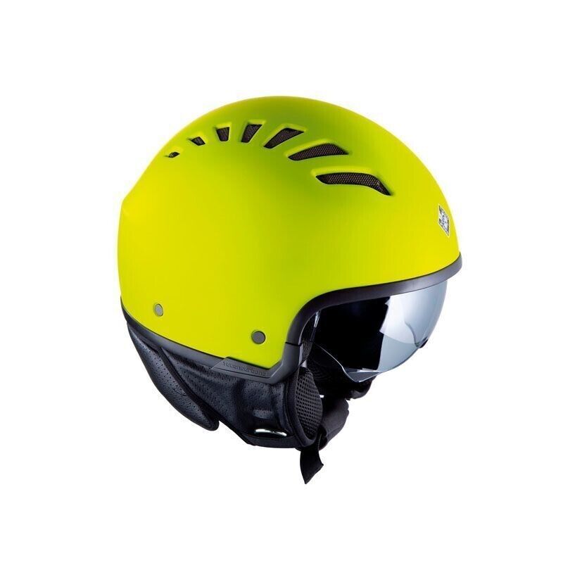Casco demi-jet El' Fresh Tucano Urbano Giallo Fluo Opaco Taglia S