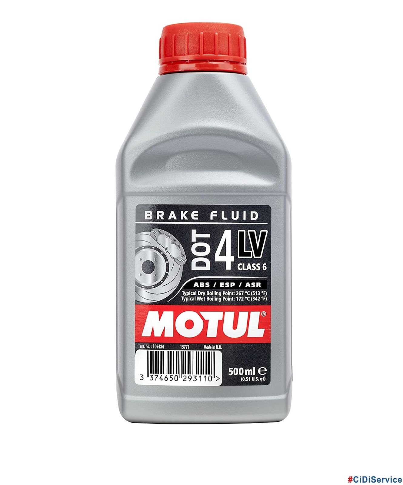 Motul DOT 4 LV Olio  Liquido Freni e Frizioni 500ml 100% Sintetico Low Viscosity