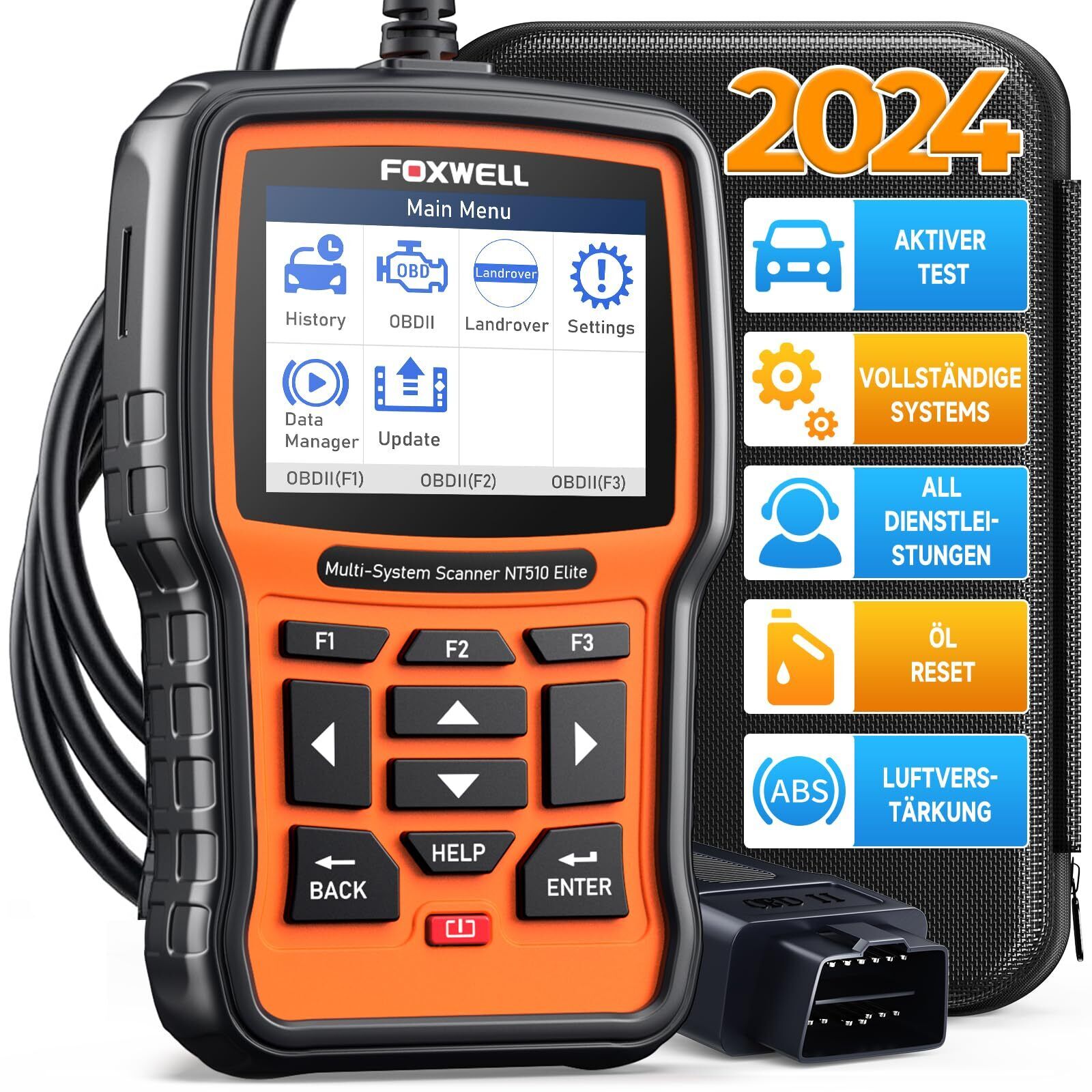 FOXWELL NT510 OBD2 - Dispositivo diagnostico per veicoli Benz (N8O)