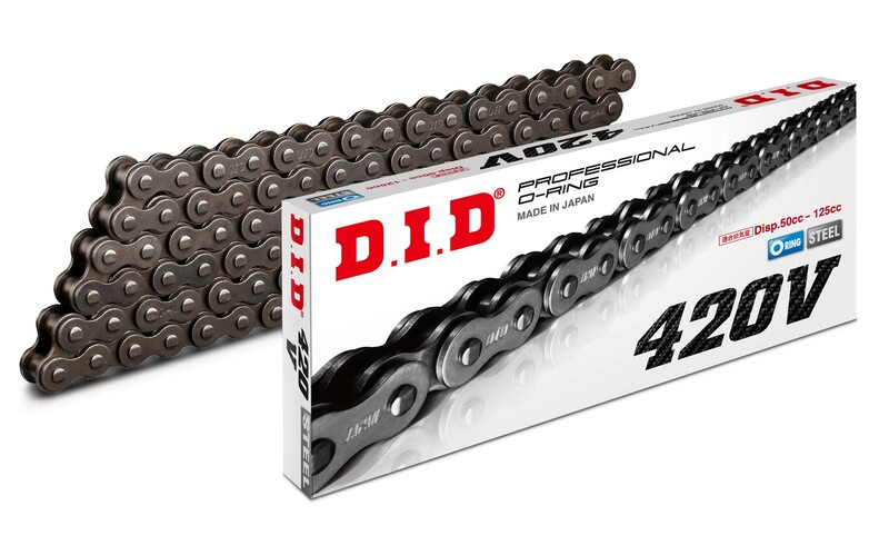 Catena DID 420v Con 132 Catena Nero per Moto Ricambi Ciclomotore