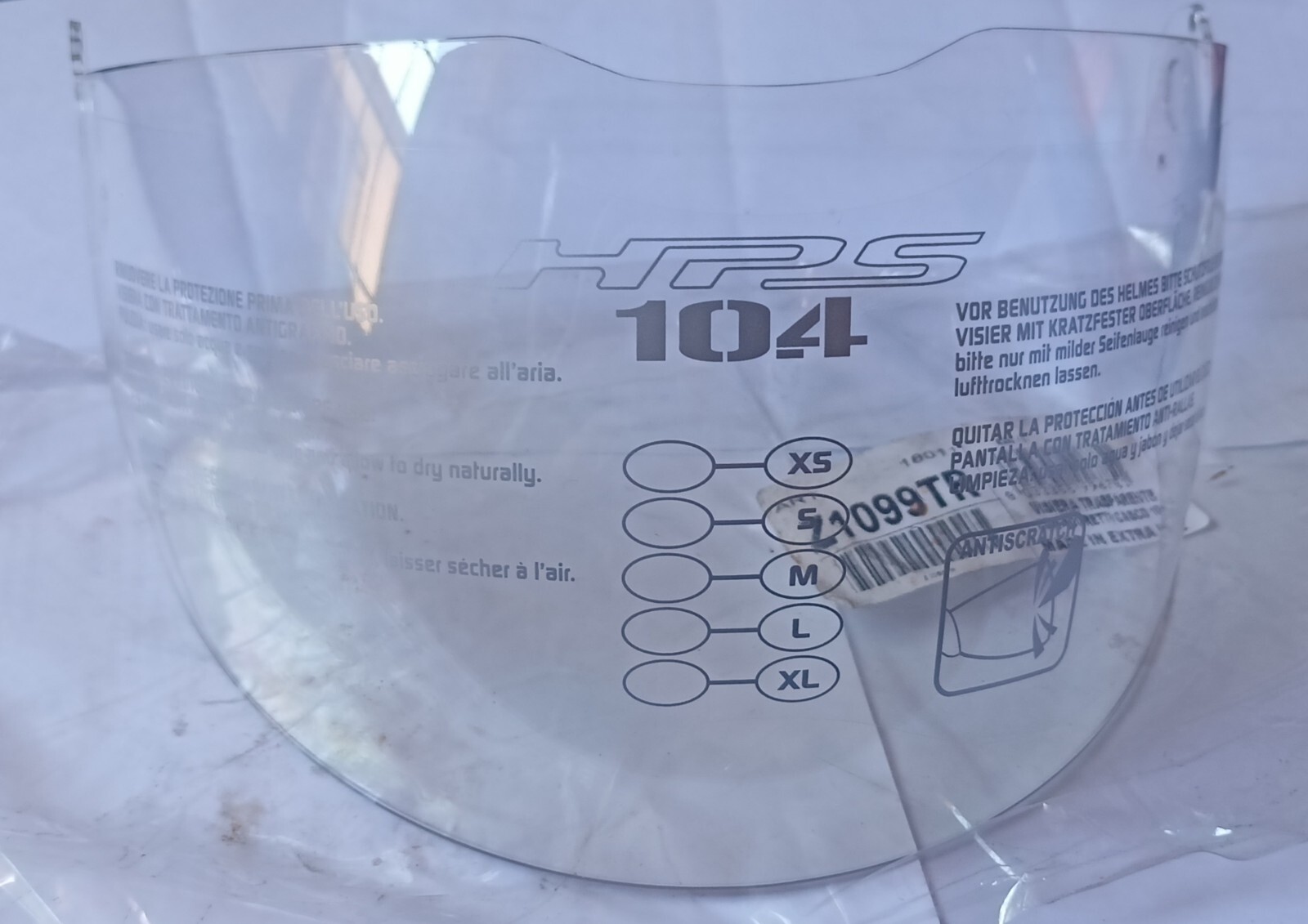 VISIERA GIVI ORIGINALE + scuretti CASCO JET  H10.4 CLEAR  Z1099TR