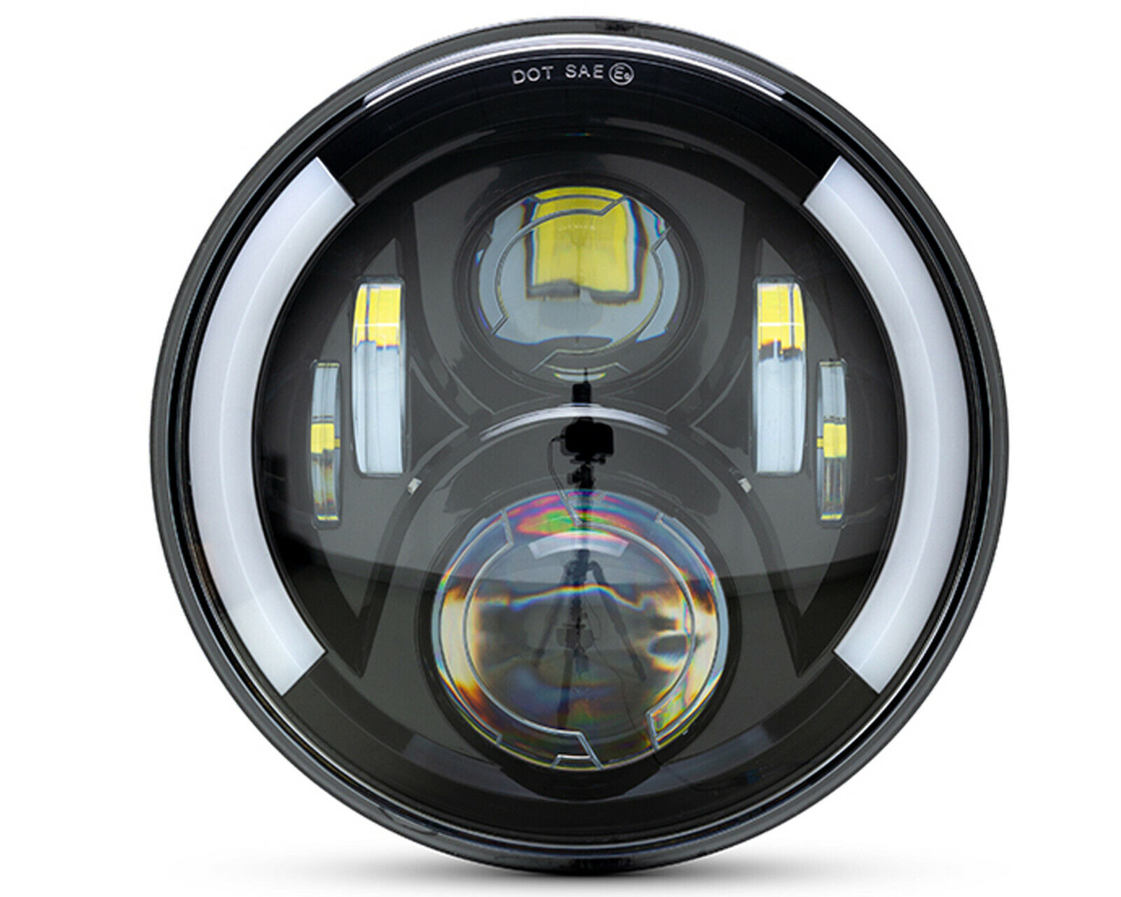 Moto LED Fanale 7 Inch Inserto Con Indicatori Luci Diurne