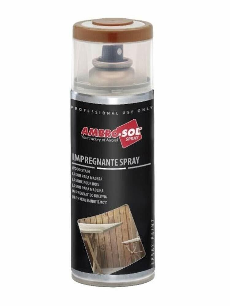 BOMBOLETTA Ambro-Sol V407 Vernice spray impregnante per legno 400ml TEAK