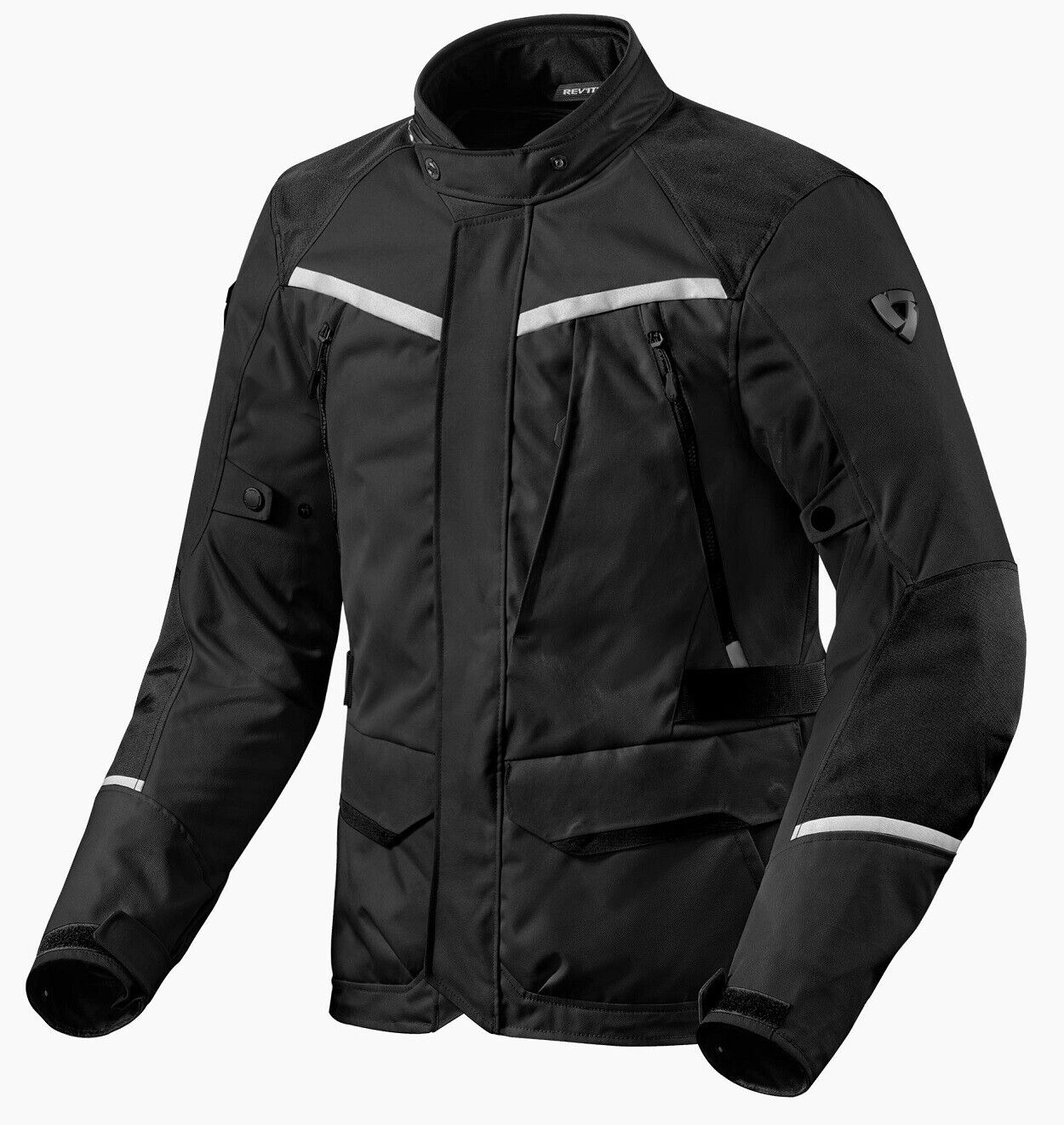 GIACCA JACKET MOTO REV'IT REVIT VOLTIAC 3 H2O NERO BLACK IMPERMEABILE TG L