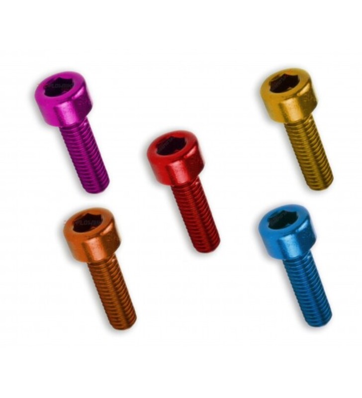 Kit 6 Bulloni Allen C/Cilindrica m6x20. Azzurro per Moto Ricambi Ciclomotore