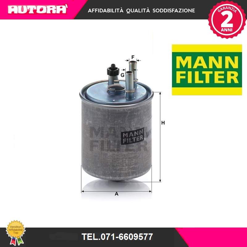 WK9182X Filtro carburante (MARCA-MANN FILTER).