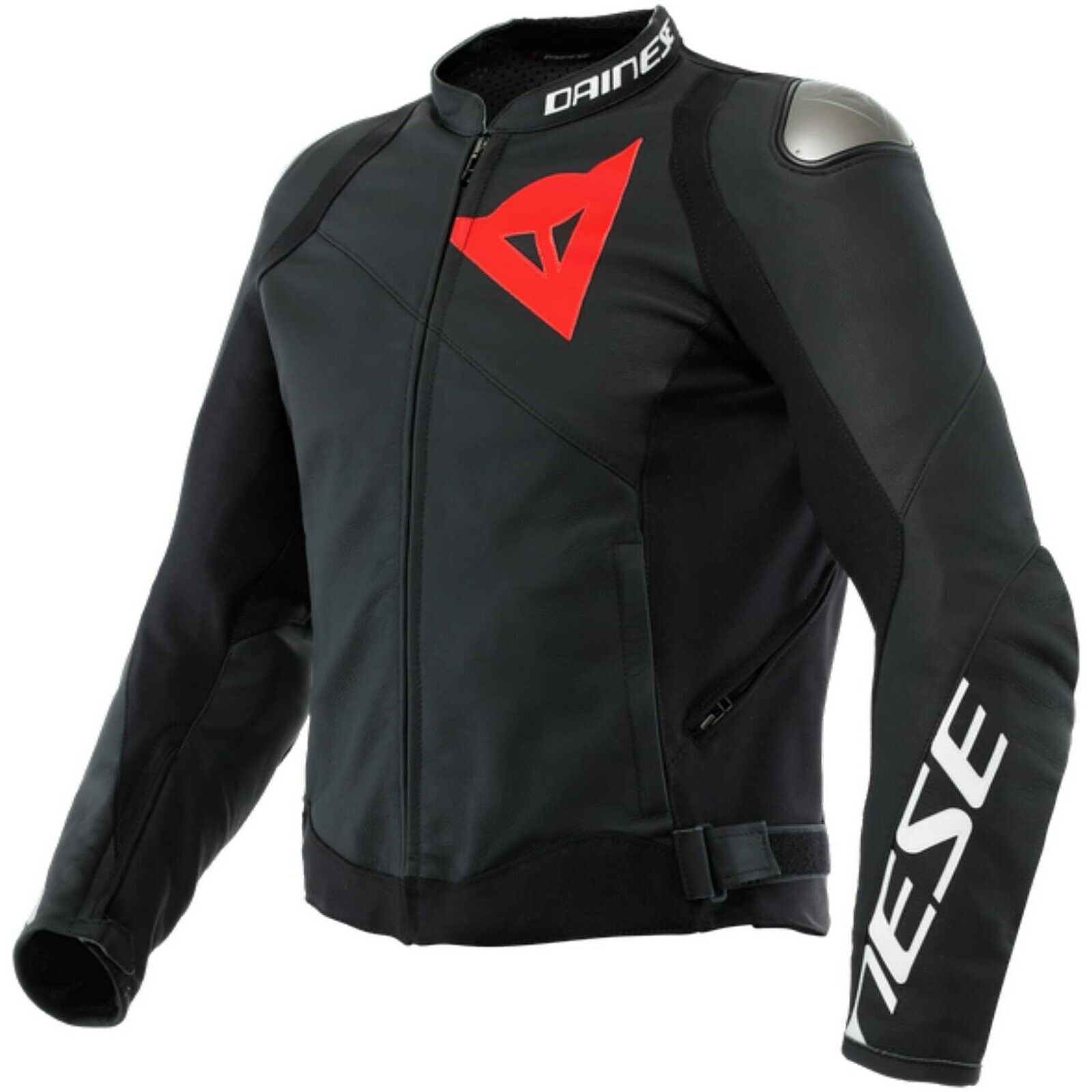 GIACCA MOTO PELLE DAINESE SPORTIVA LEATHER JACKET NERO  TG 52