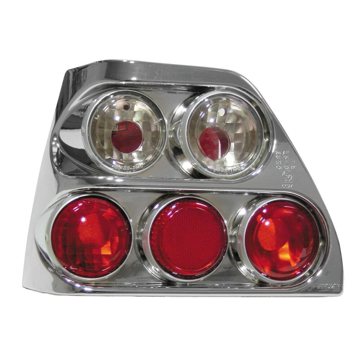 COPPIA FANALI FARI LUCI POSTERIORI -  VW GOLF II (8/83-12/92) - CROMO