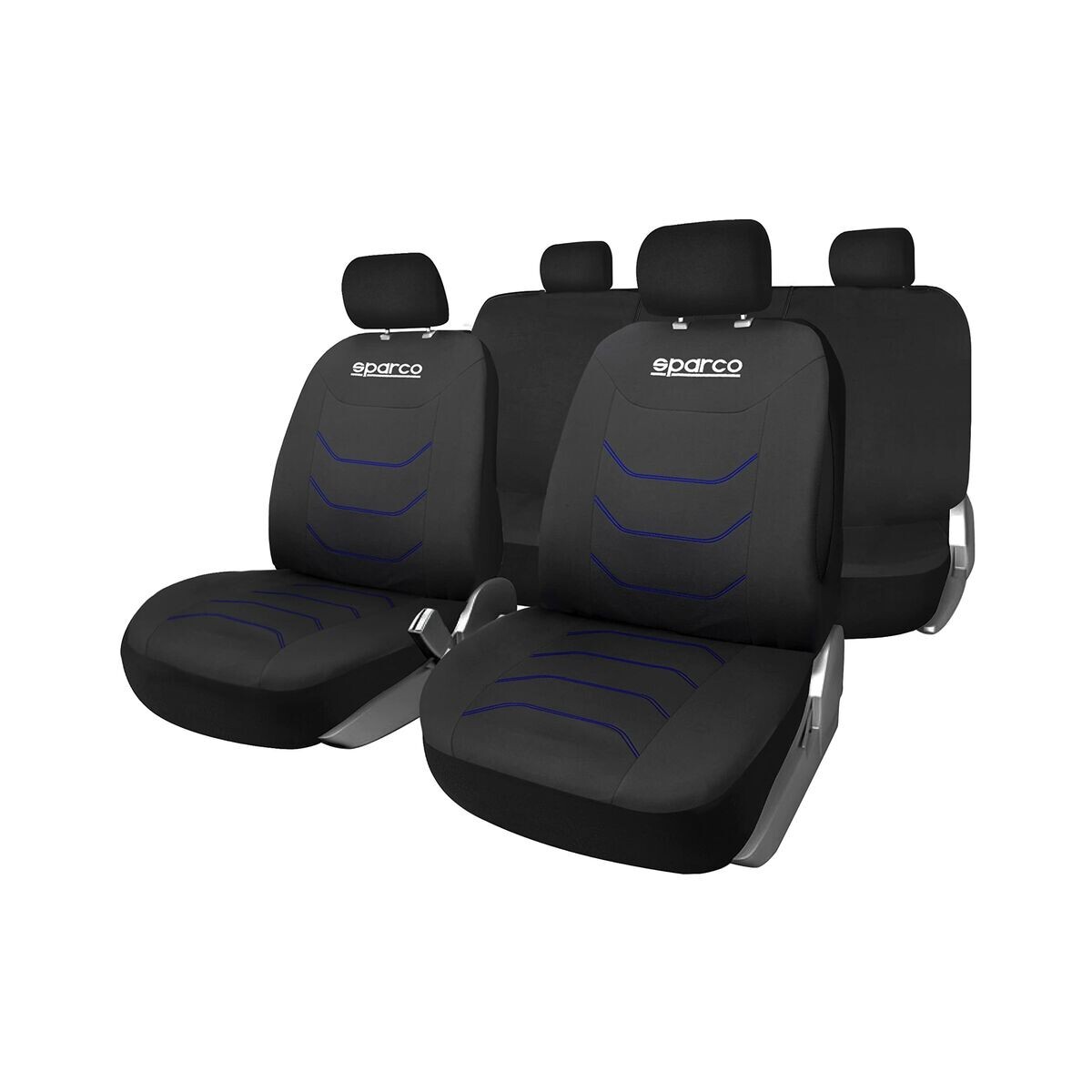 Set di Coprisedili Sparco Corsa Nero/Blu
