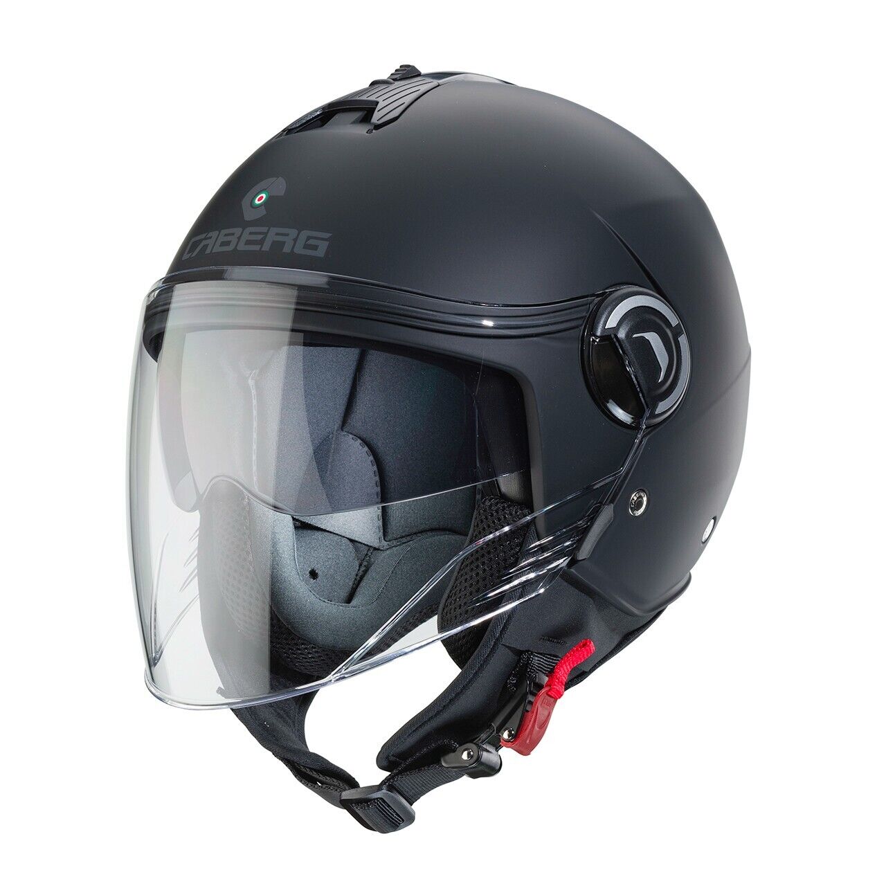 CASCO DEMI-JET CABERG RIVIERA V4X NERO OPACO TAGLIA M