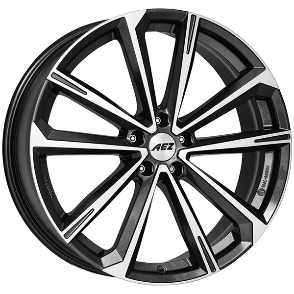 CERCHIO IN LEGA AEZ ARUBA DARK PER AUDI A6 HYBRID 8.5X20 5X112 GUNMETAL/POL 9HA