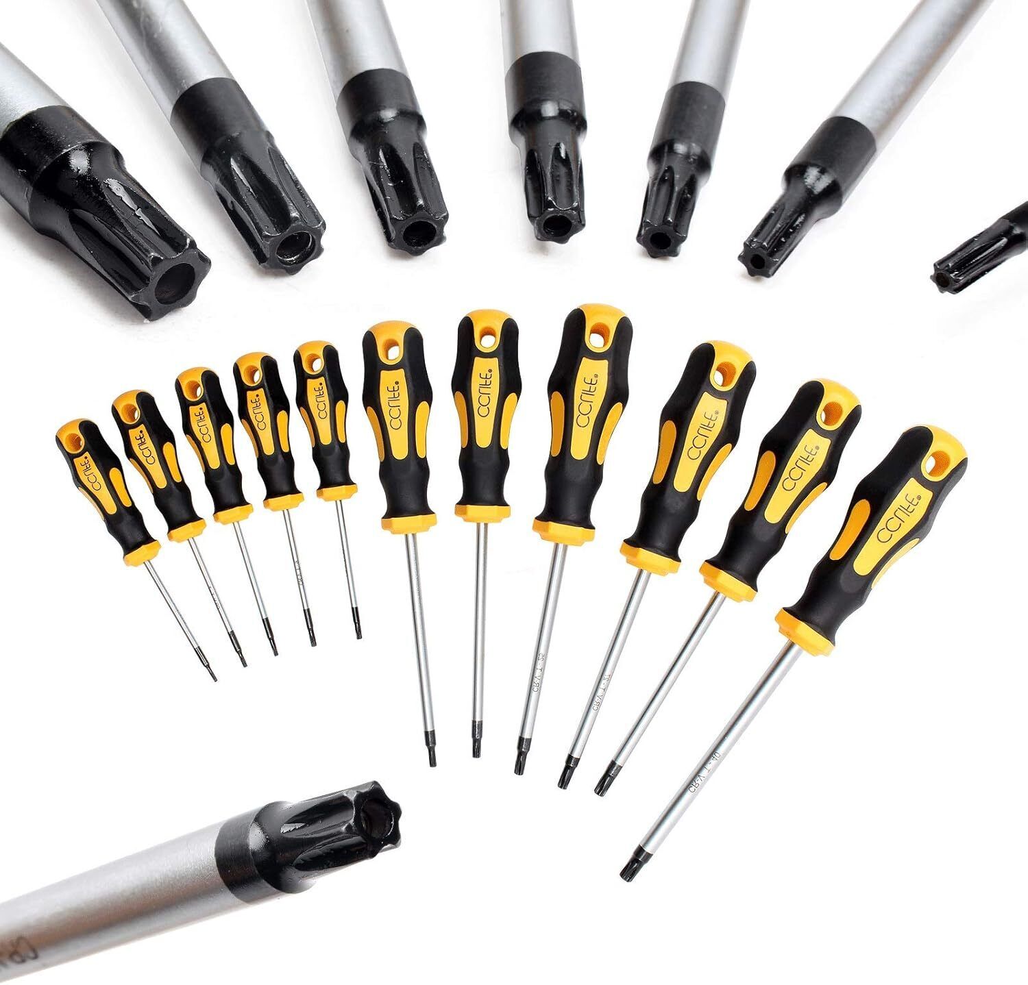 CCLIFE Set Cacciaviti Torx professionali precisione T6-T40 magnetici,11...
