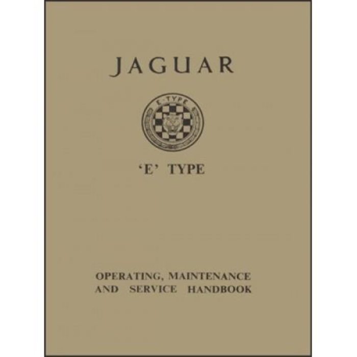 Jaguar E-Type 3.8 Handbook Owners Manual NEW Workshop Manual Service Repair