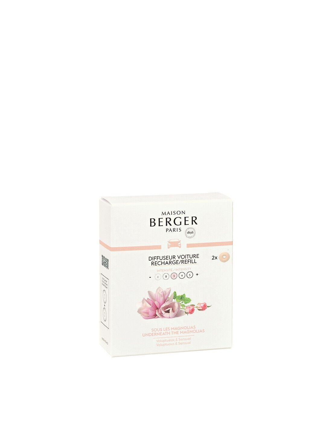 Maison Berger - Cofanetto 2 Ricariche per diffusore Auto Sous les Magnolias