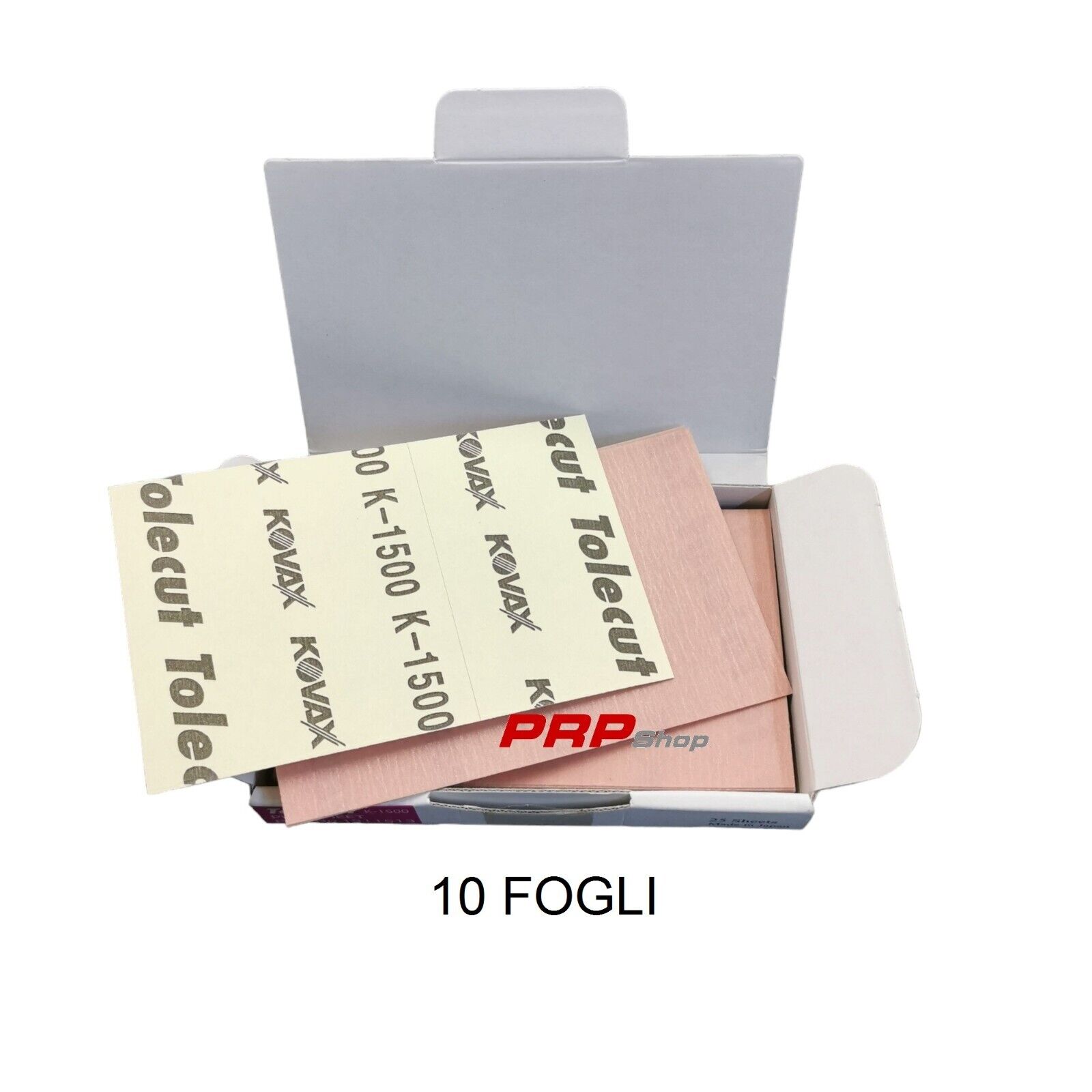 KOVAX Tolecut 191-1513 Foglio abrasivo secco rosa 70 x 114 mm K1500 adesivo 10PZ