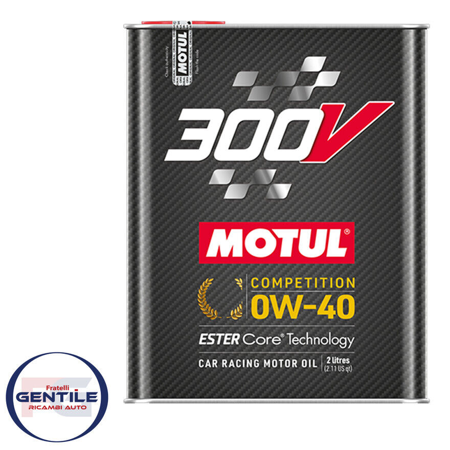 OLIO MOTUL 300V 0W-40 COMPETITION ESTER CORE 2 LT CAR RACING OIL AUTO DA CORSA