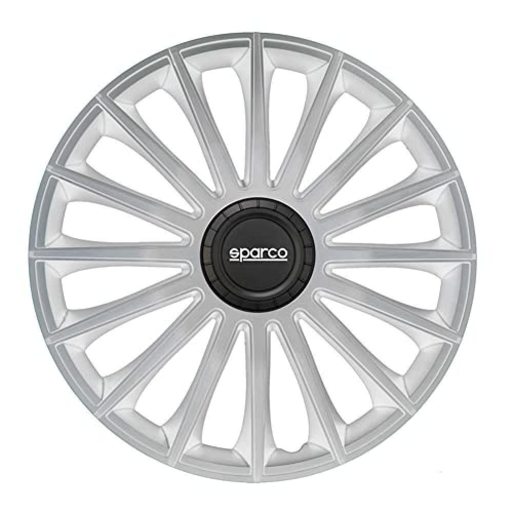 (TG. 16 pollici) Sparco Spc1693Sv Set Copricerchi 4 Pezzi Treviso 16 Pollici Arg