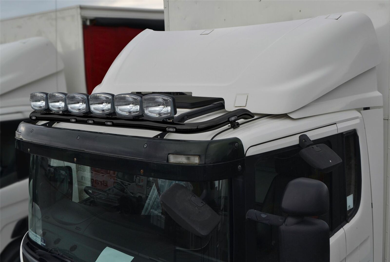 Barra Tettuccio + Colore LED Per DAF xf 95 Spazio Acciaio Inox Accessori - Nero